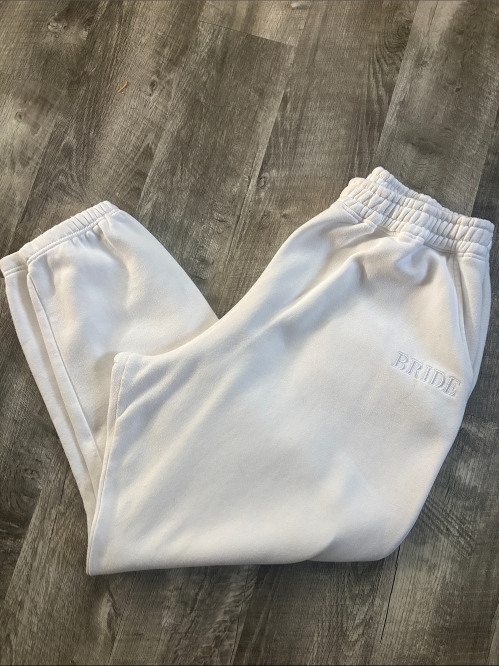 Six Stories 'BRIDE' Embroidered Sweatpants